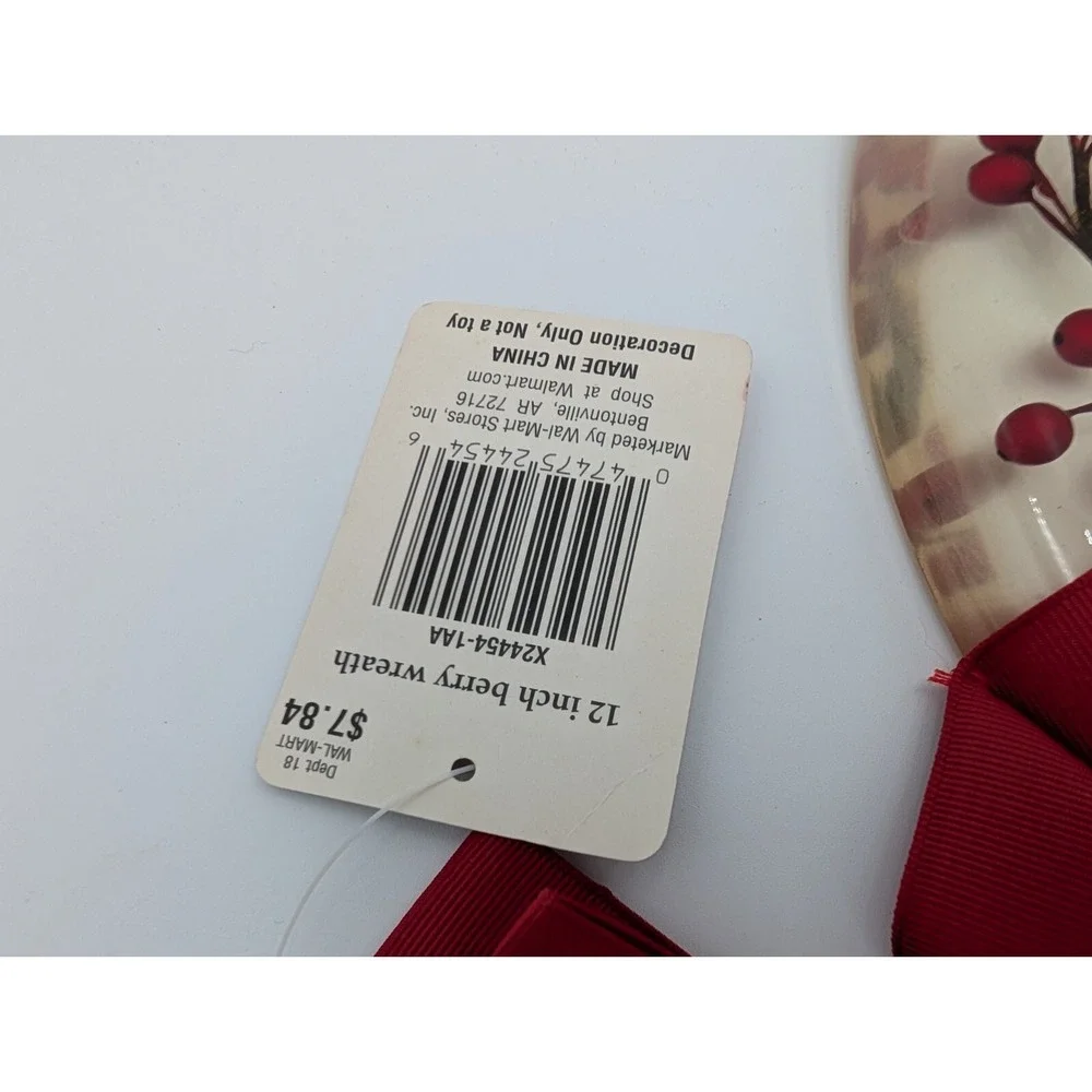 Plastic Berry Wreath Resin 12 Inch Walmart